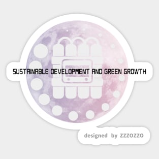 Sustainable development and green growth Sticker